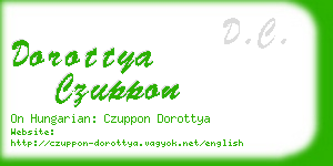 dorottya czuppon business card